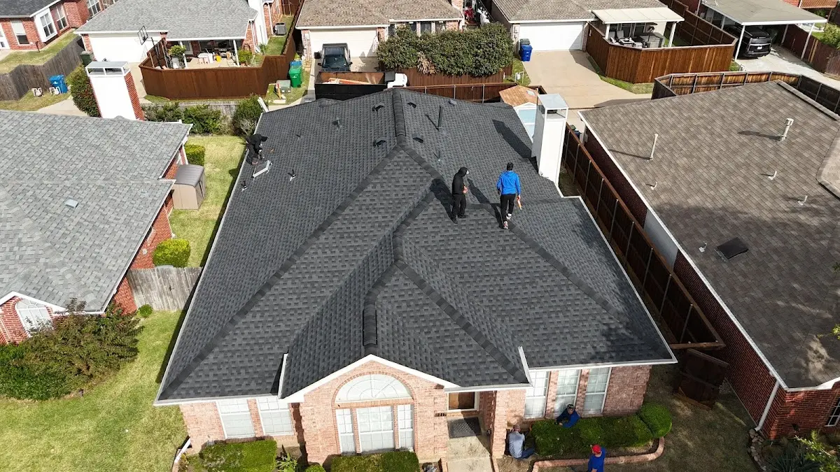 Slate & Tile Roof Repair work in progress on a Vienna property